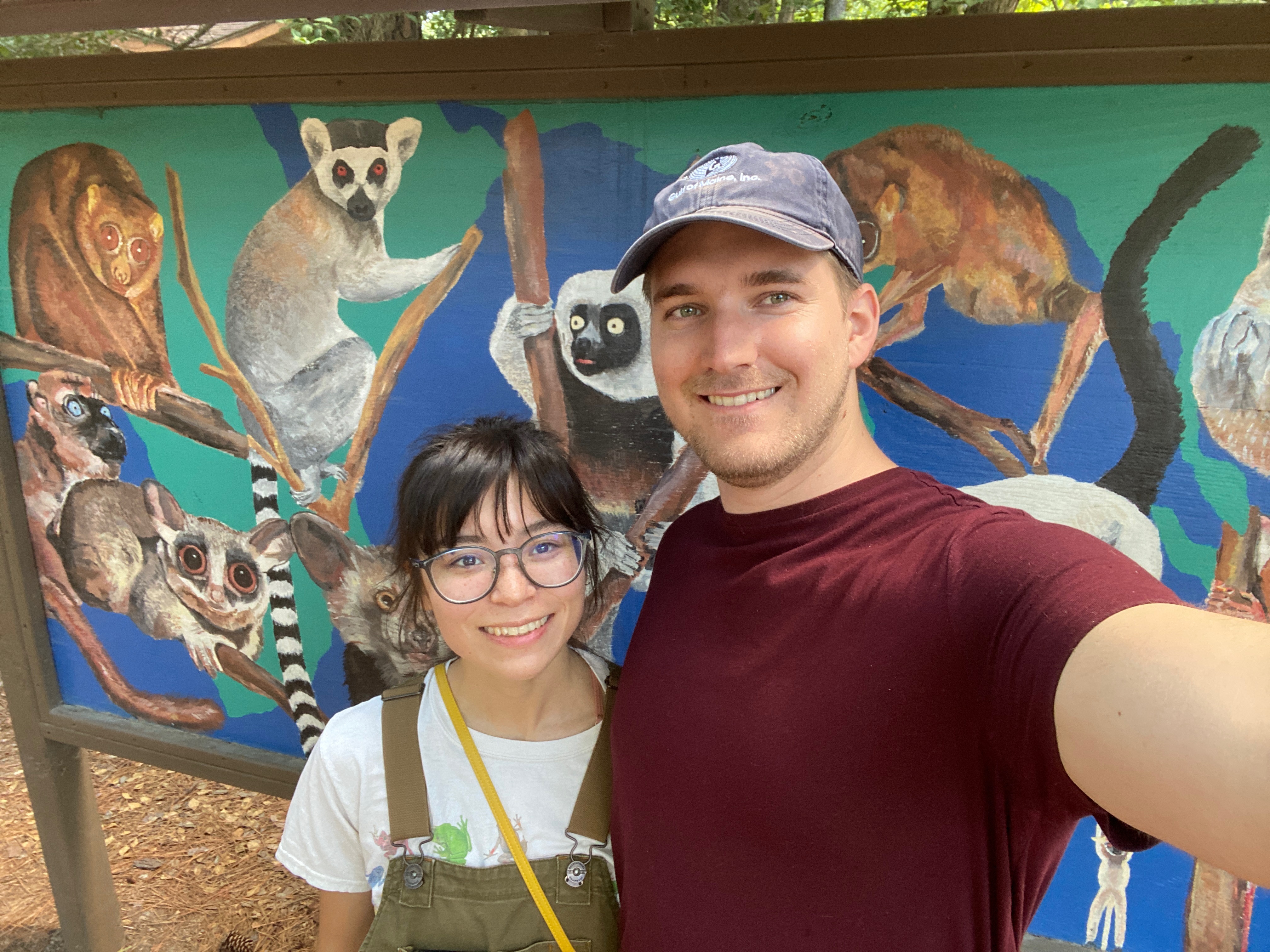 Lucian and Ngara at the Lemur Center