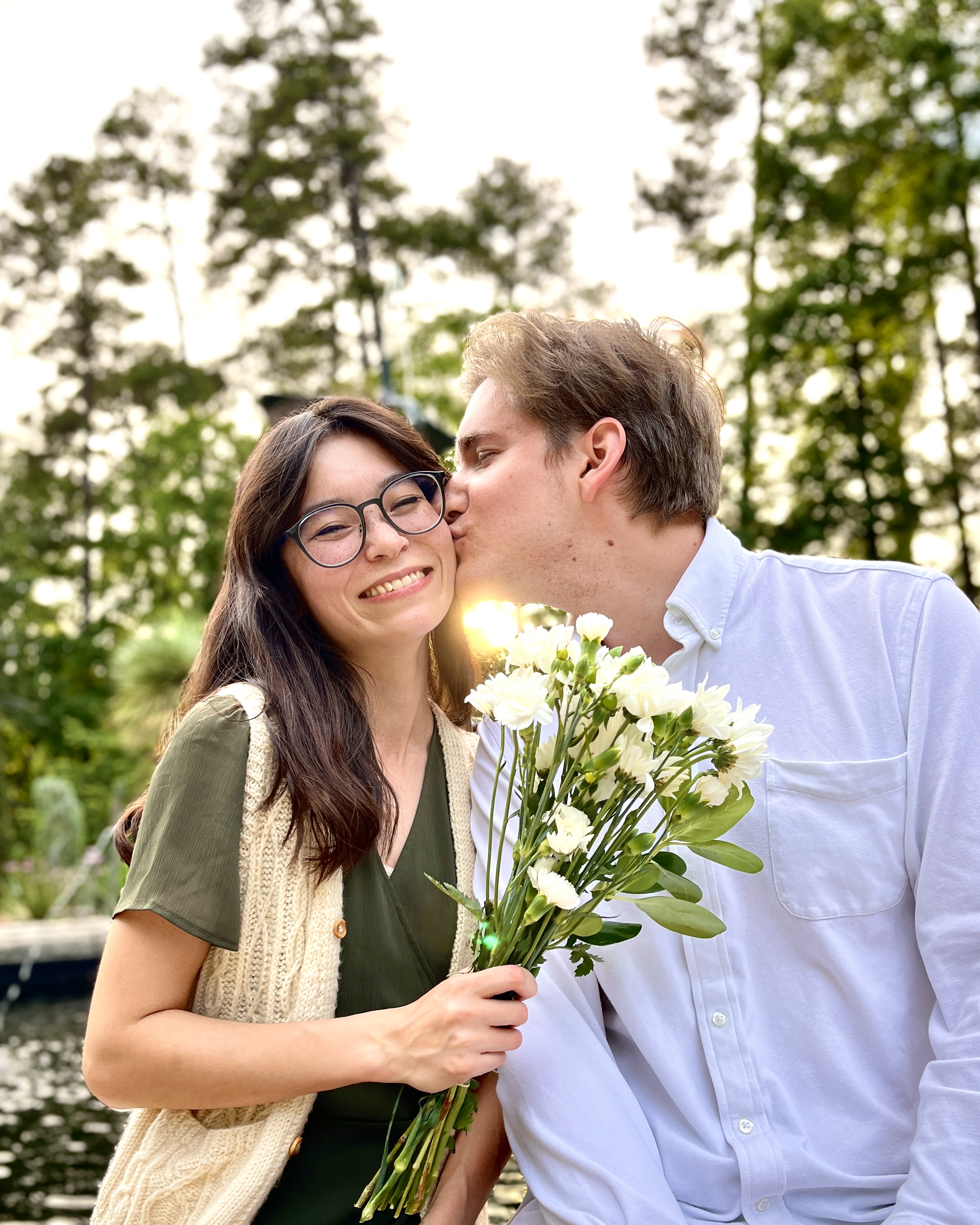 Lucian and Ngara at the gardens